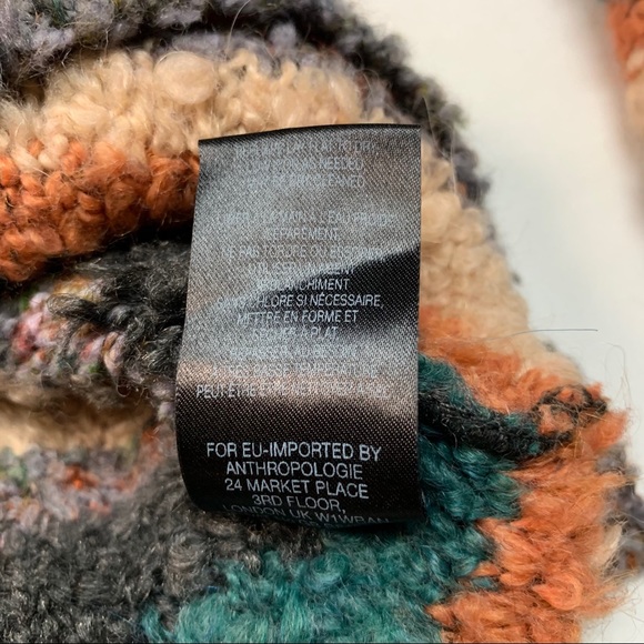 Anthropologie Moth Wool Murray Sweater in Stripe Mohair Chunky XS Made in Italy - Picture 9 of 11